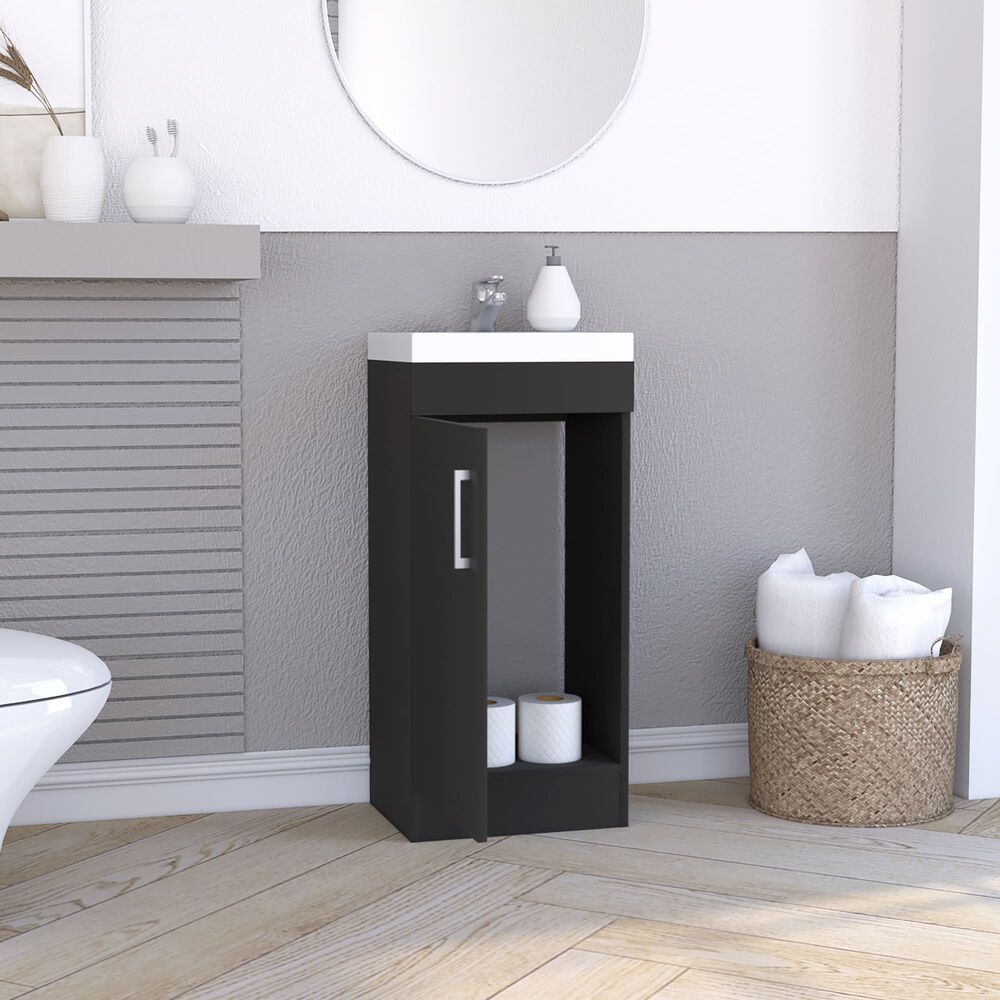 Mueble Vanitorio 1 Puerta Fm-005n - Negro image number 5.0