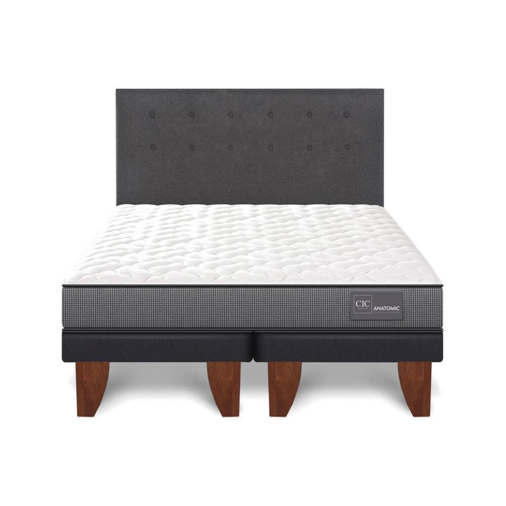 Cama Europea Cic Anatomic / 2 Plazas / Base Dividida + Respaldo image number 0.0