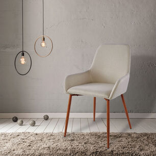Pack 2 Sillas Comedor Lino Margaret Beige