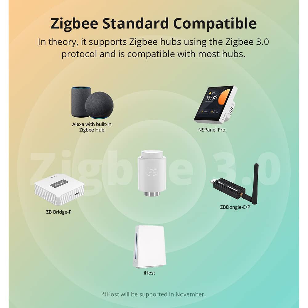 V&aacute;lvula Termostato Zigbee Para Radiador - Sonoff Trvzb image number 5.0