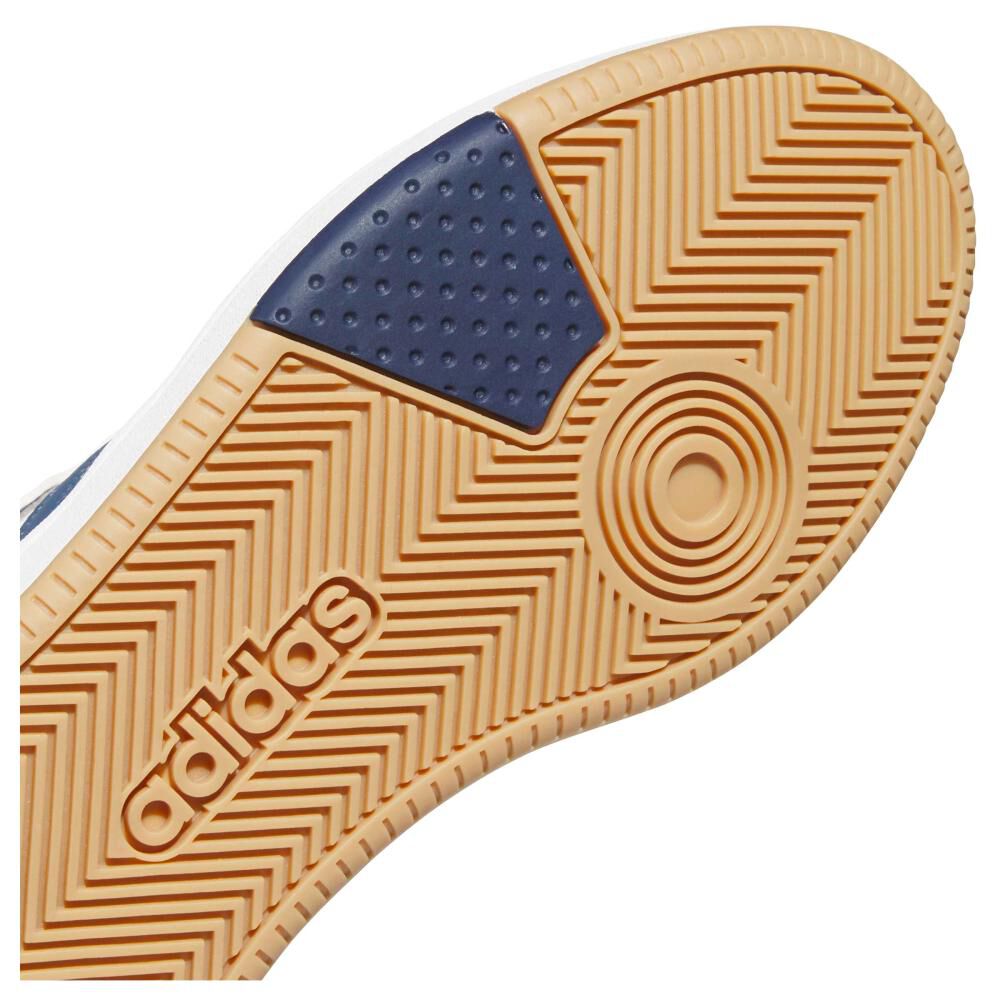 Zapatilla Basketball Unisex Adidas Hoops Mid Classic Blanco image number 7.0