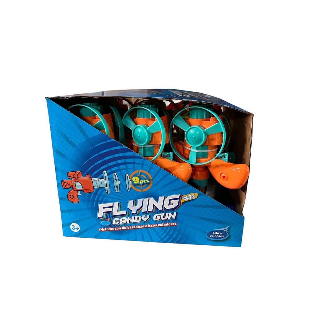 Pack 9 Juguetes + Dulce Sorpresa Cumplea&ntilde;os Flying Candy Gun image number 2.0