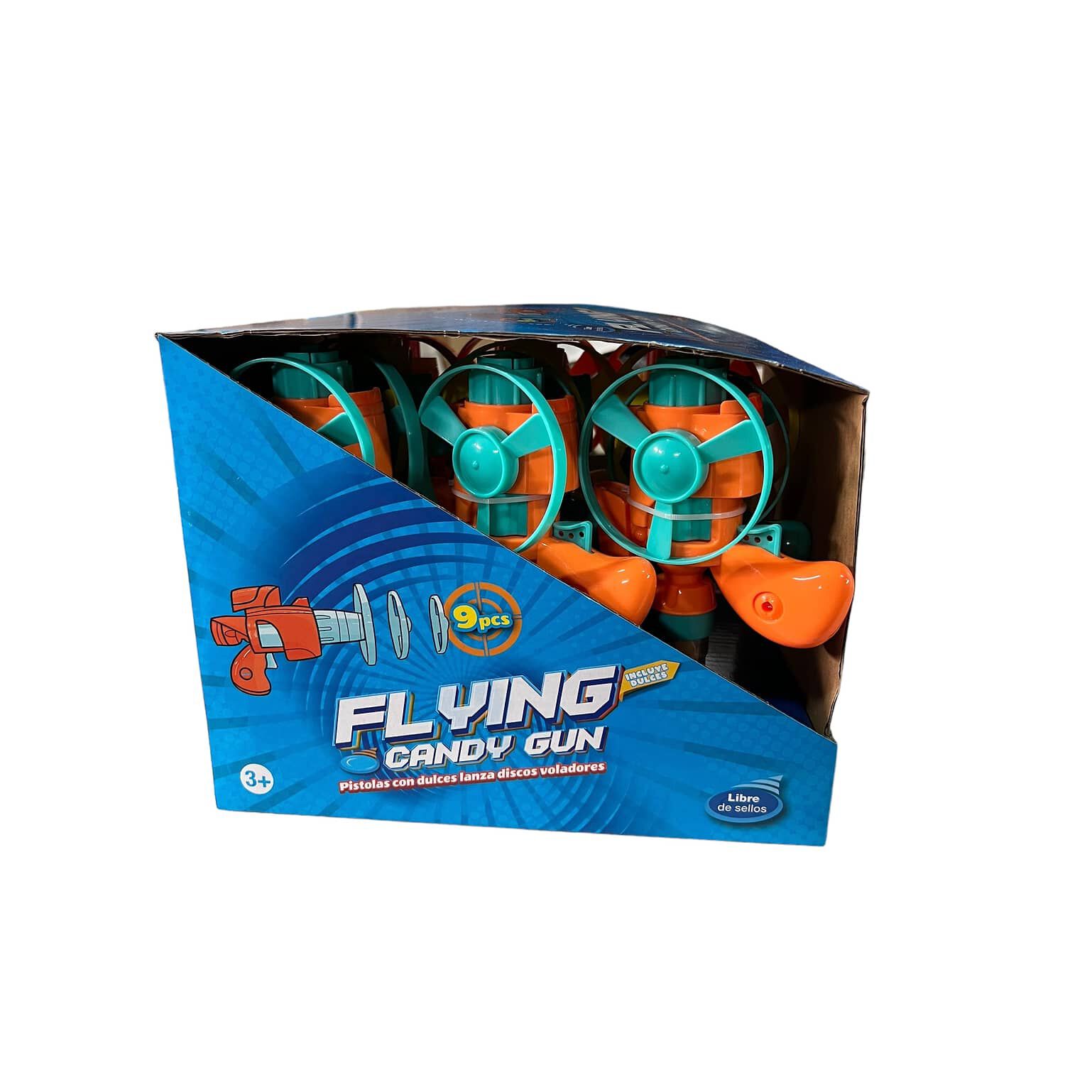 Pack 9 Juguetes + Dulce Sorpresa Cumplea&ntilde;os Flying Candy Gun image number 2.0