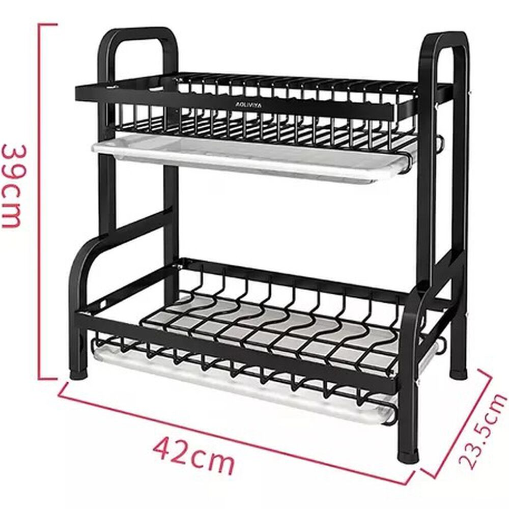 Escurridor De Loza Platos Extraíble 2 Niveles image number 1.0