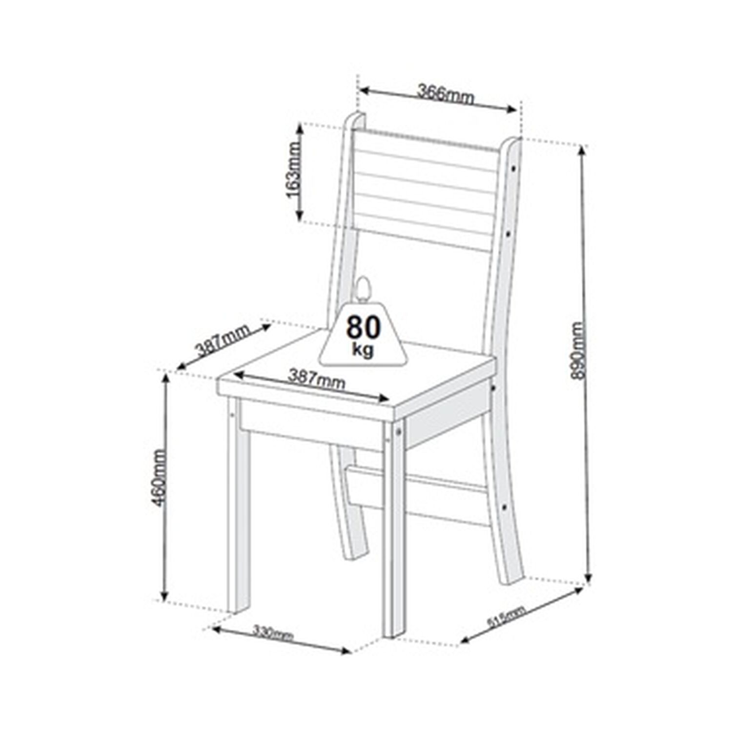 Juego De Comedor 4 Sillas Destiny Beige image number 1.0
