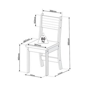 Juego De Comedor 4 Sillas Destiny Beige