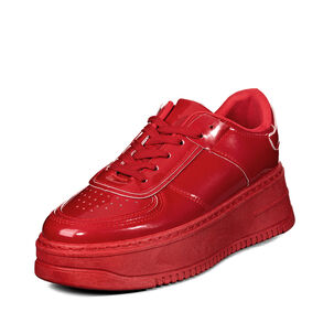 Zapatilla Deportiva Plataforma Charol Mujer Weide Lt132
