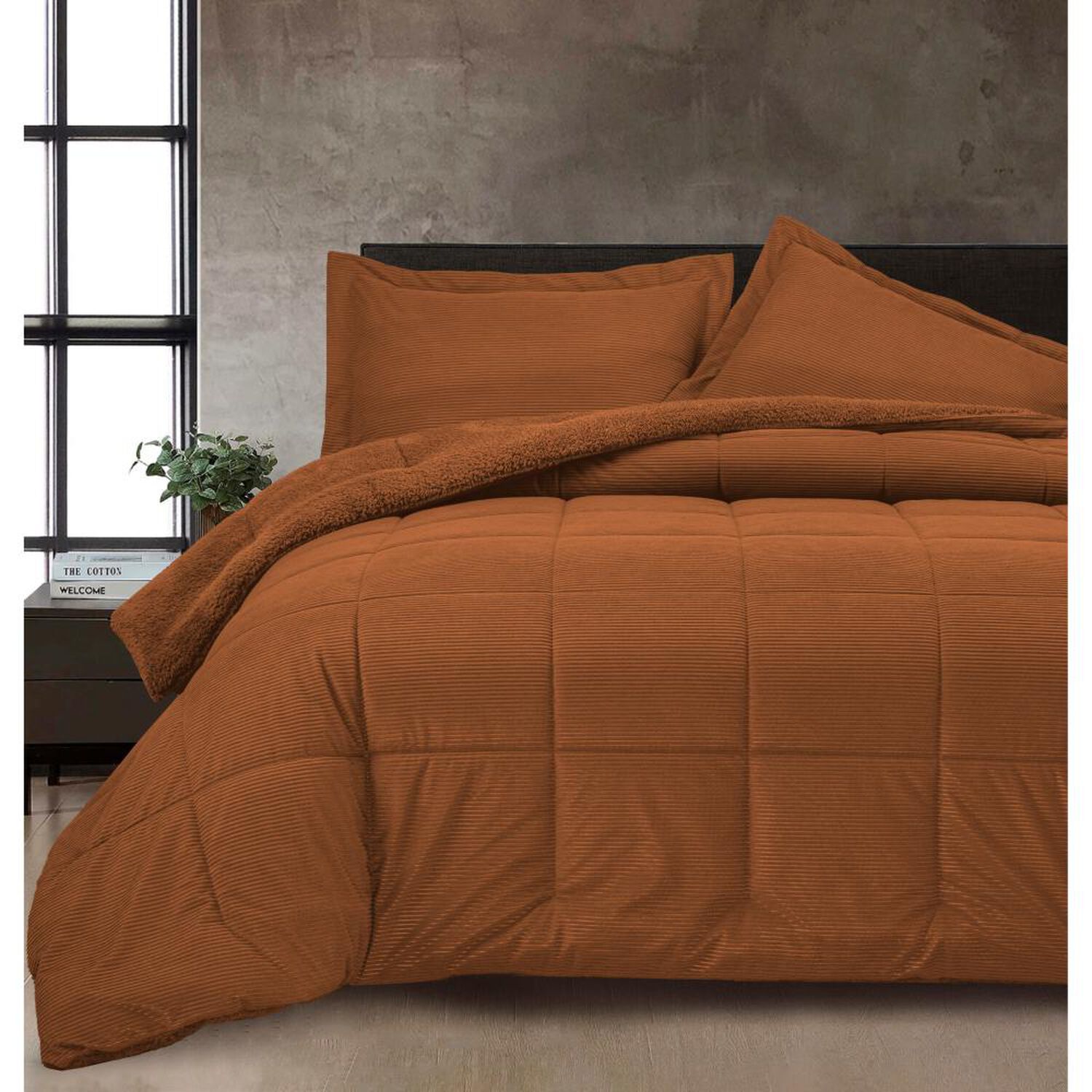 Plum&oacute;n Sherpa Azhome Corduroy / 1.5 Plazas image number 0.0
