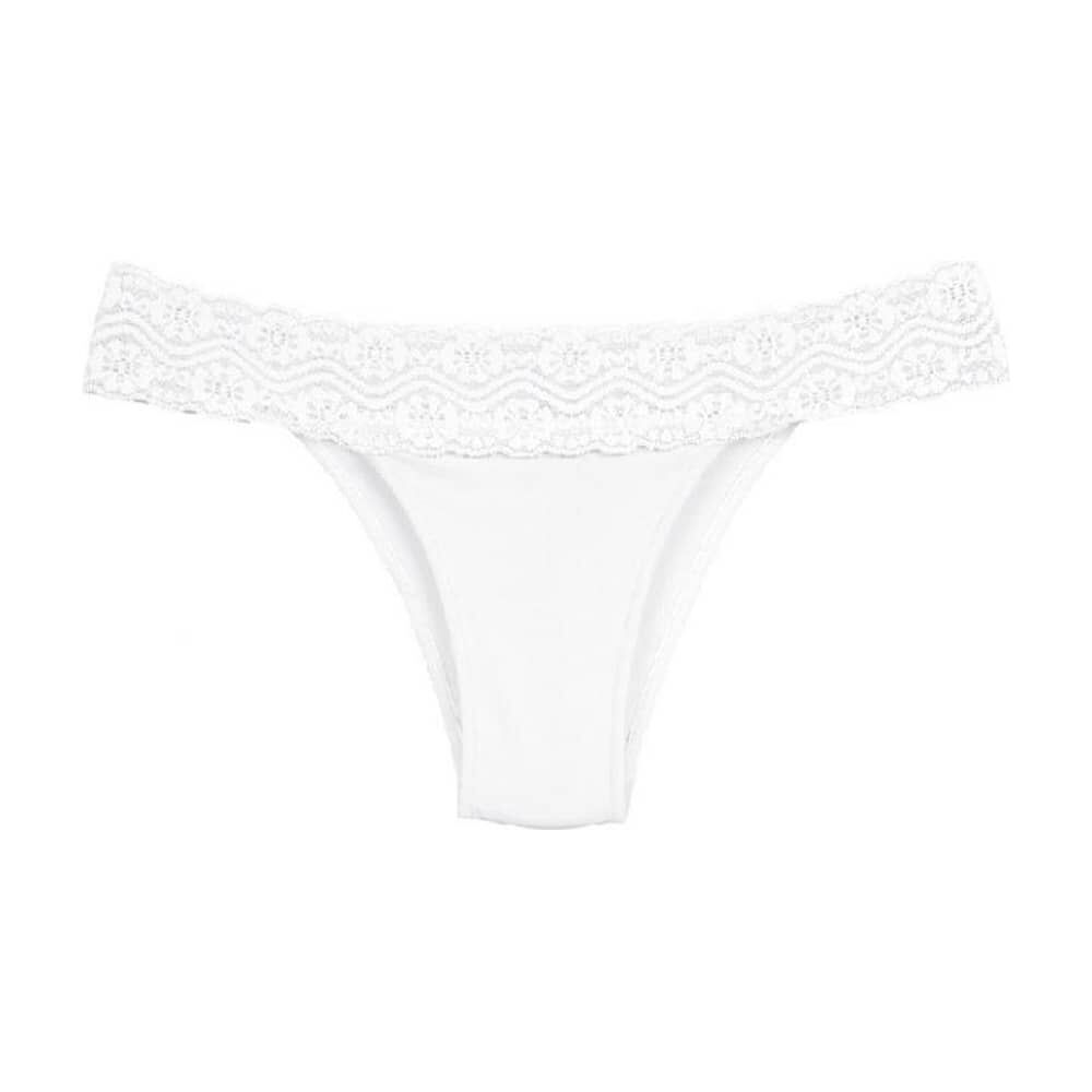 Calzon Microfibra Con Encaje Blanco 2rios image number 1.0