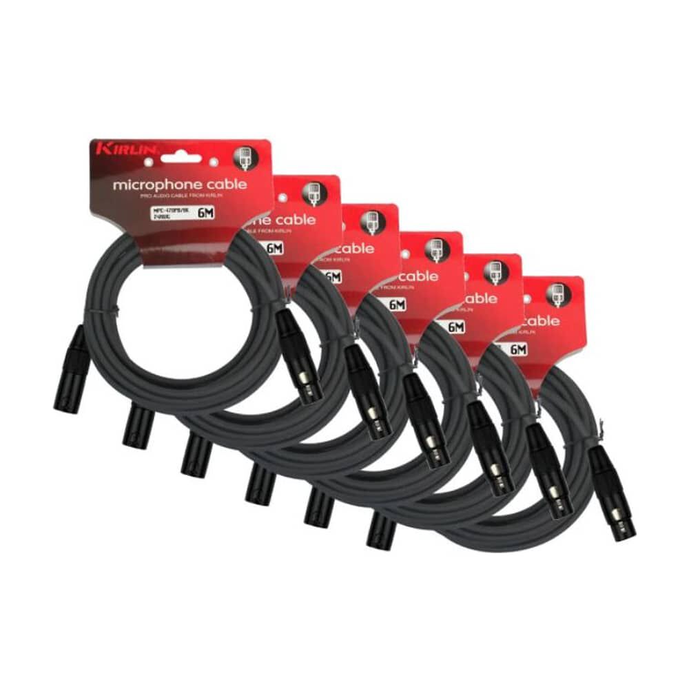 Pack6cable Microfono Serie C Xlr6mkirlin Mpc6-470pb-6 image number 0.0