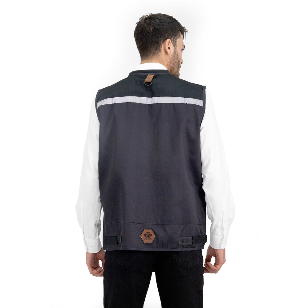 Chaleco Ge&oacute;logo Gabardina Quebec Gris image number 3.0