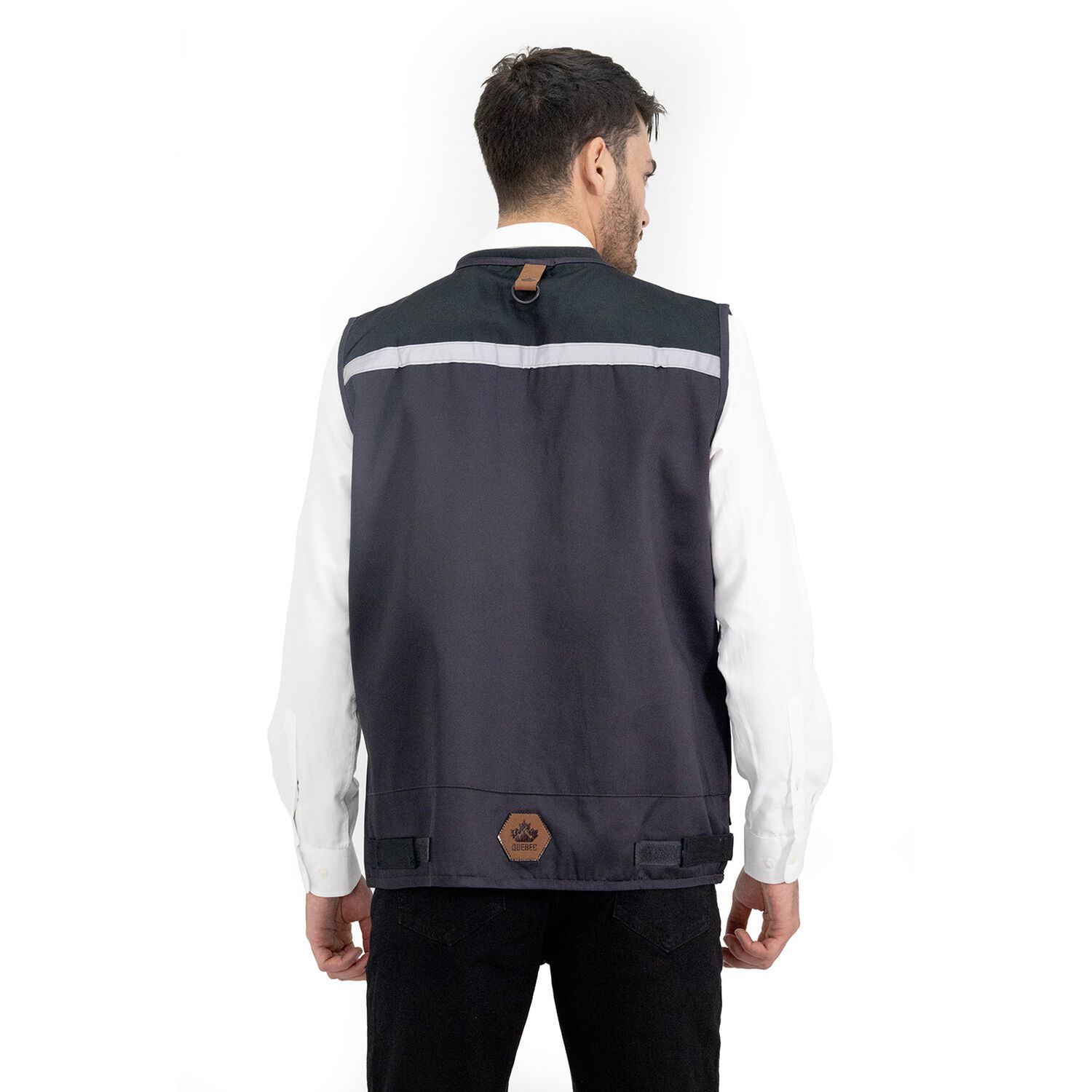 Chaleco Ge&oacute;logo Gabardina Quebec Gris image number 3.0