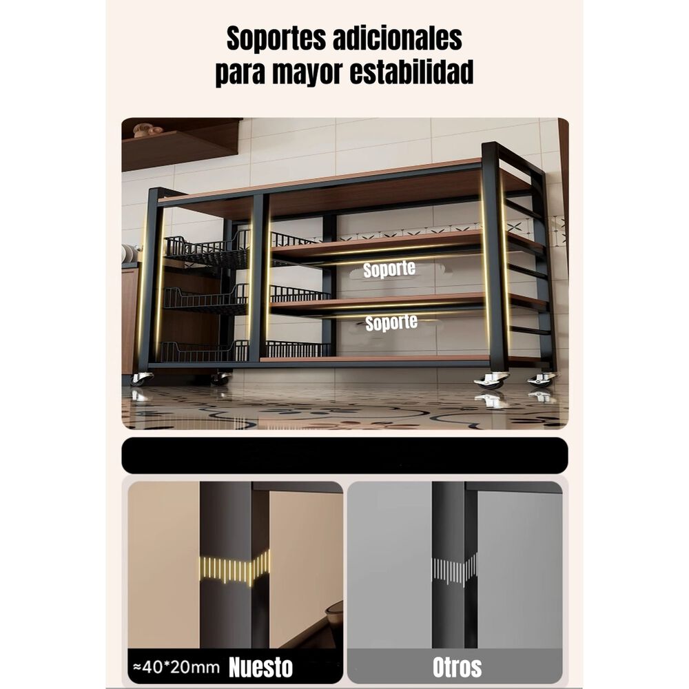 Estantes Organizador Repisa Cocina 4 Niveles 80cm image number 5.0