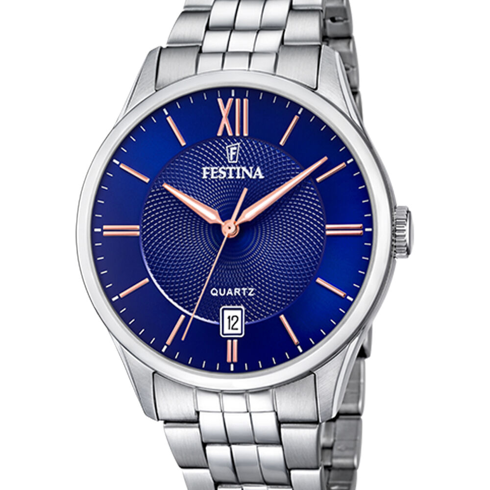 Reloj F20425/5 Festina Azul Hombre Acero Clásico image number 0.0