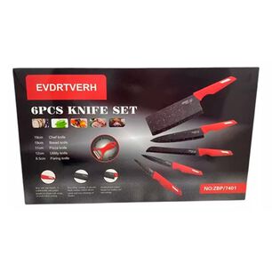 Set De 6 Cuchillos Profesionales Para Chef Y Cocina