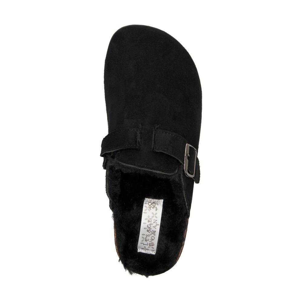 Pantuflas Mujer Lesage I26cmpanl68 Negro image number 4.0