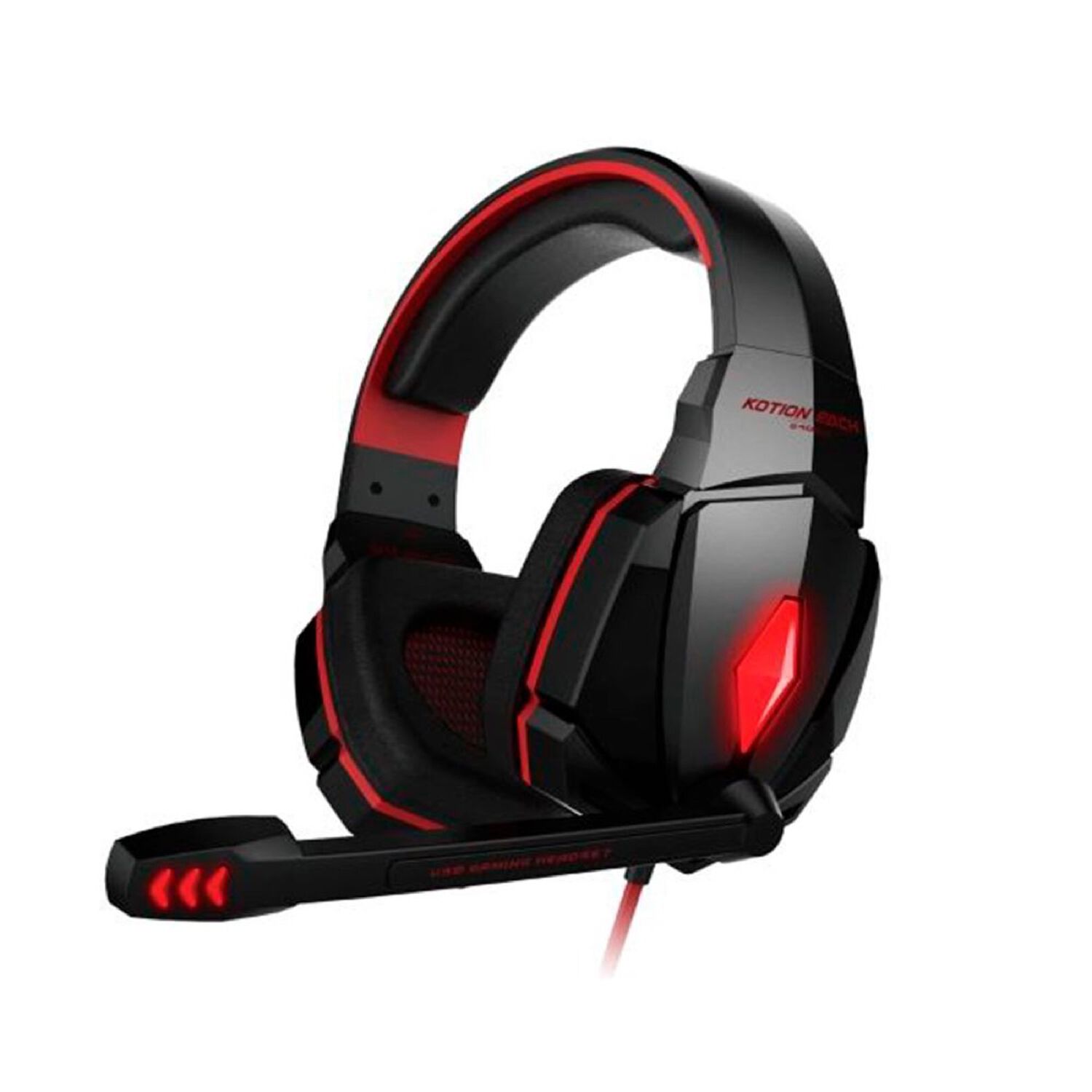 Aud&iacute;fonos Gamer Profesional Kotion Rojo G4000 Ps4 Xbox Pc image number 1.0