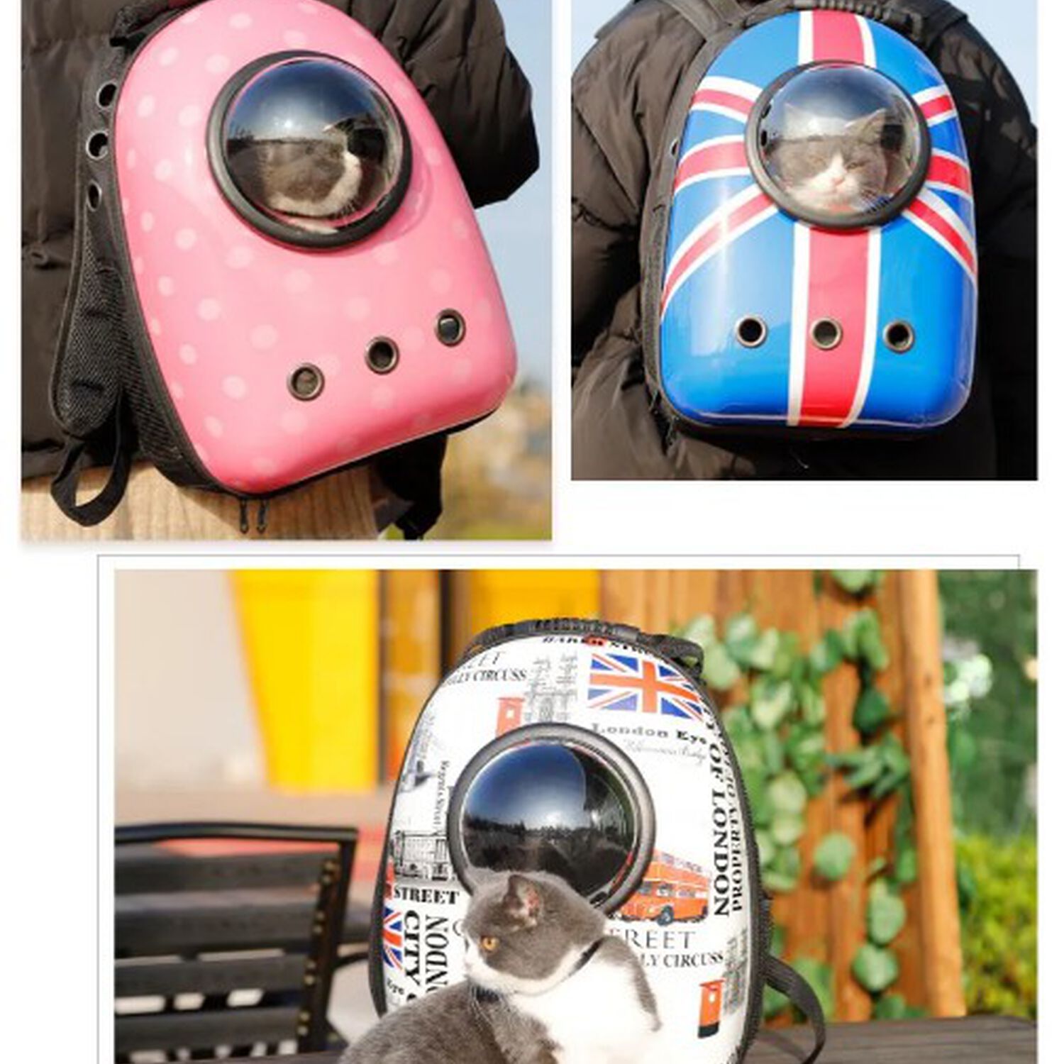 Mochila Bolso Transportes Transparente Mascotas Perros Gatos image number 1.0