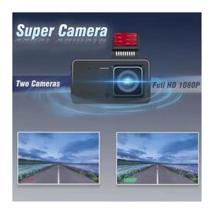 Cámara Para Carro Dual Grabación Hd 1080p Nocturna Y Trasera
