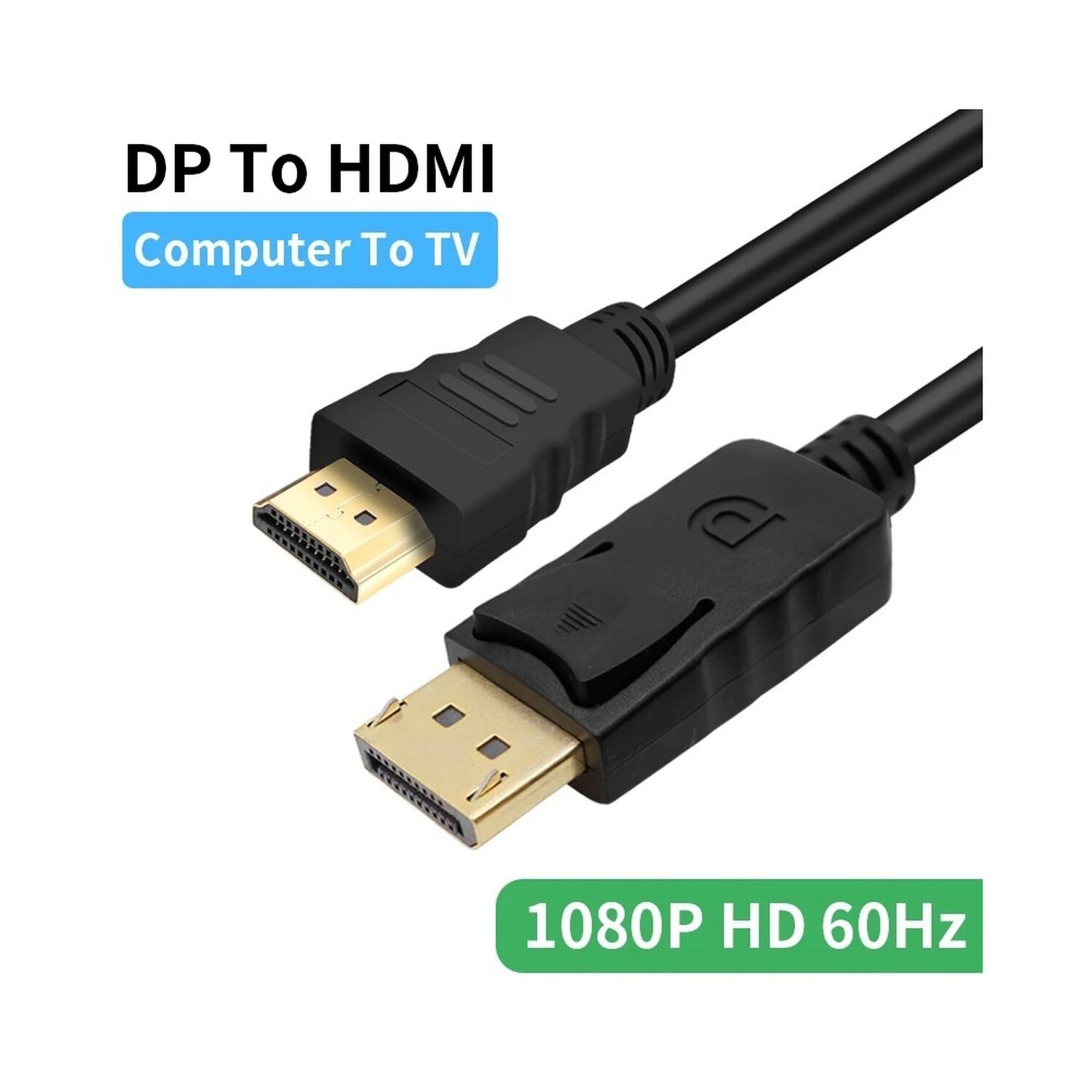 Cable Displayport Dp A Hdmi 4k Ultra Hd 1.8m Tm-100529 image number 7.0