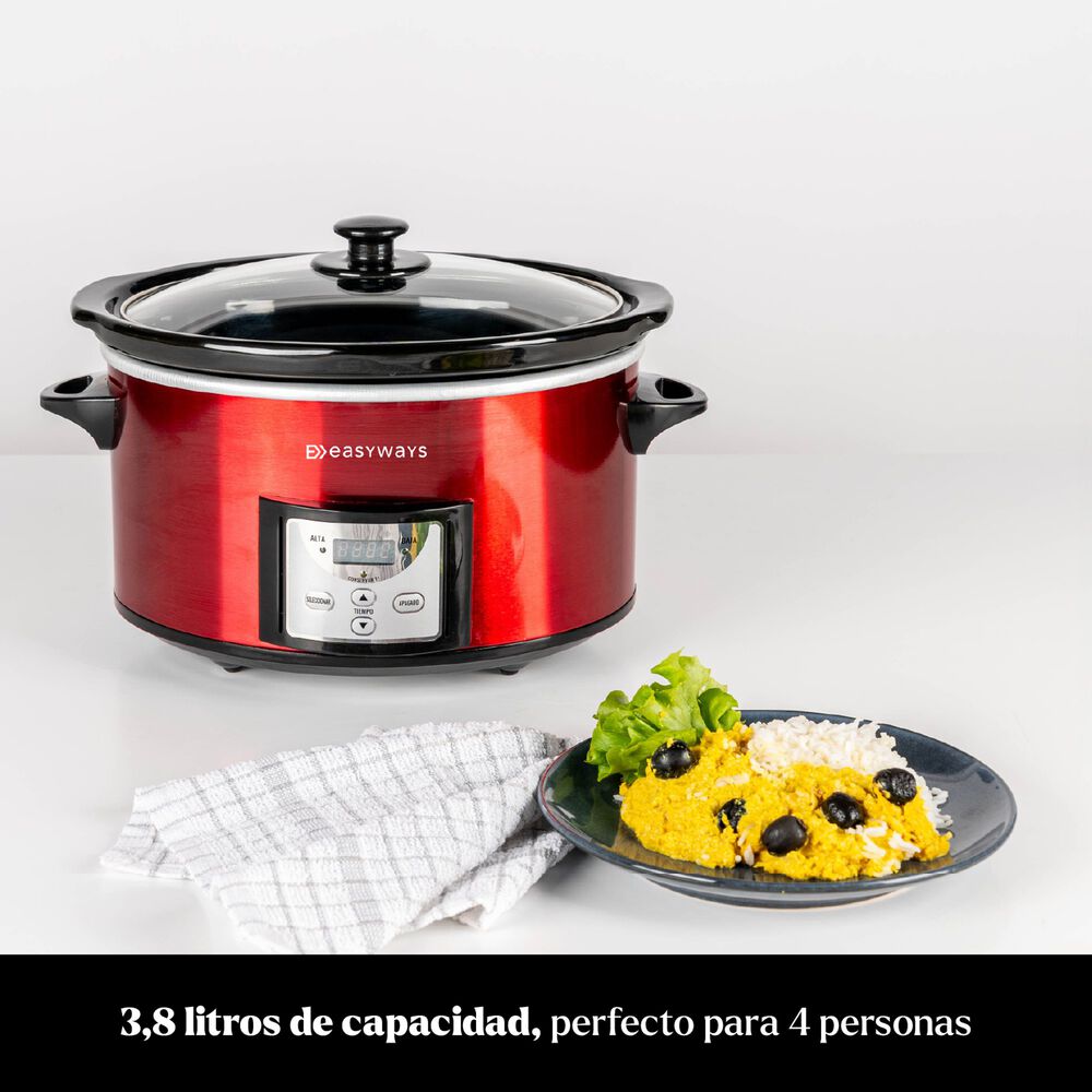 Olla El&eacute;ctrica Cocci&oacute;n Lenta Slow Pot Mini 3,8 L Easyways image number 2.0