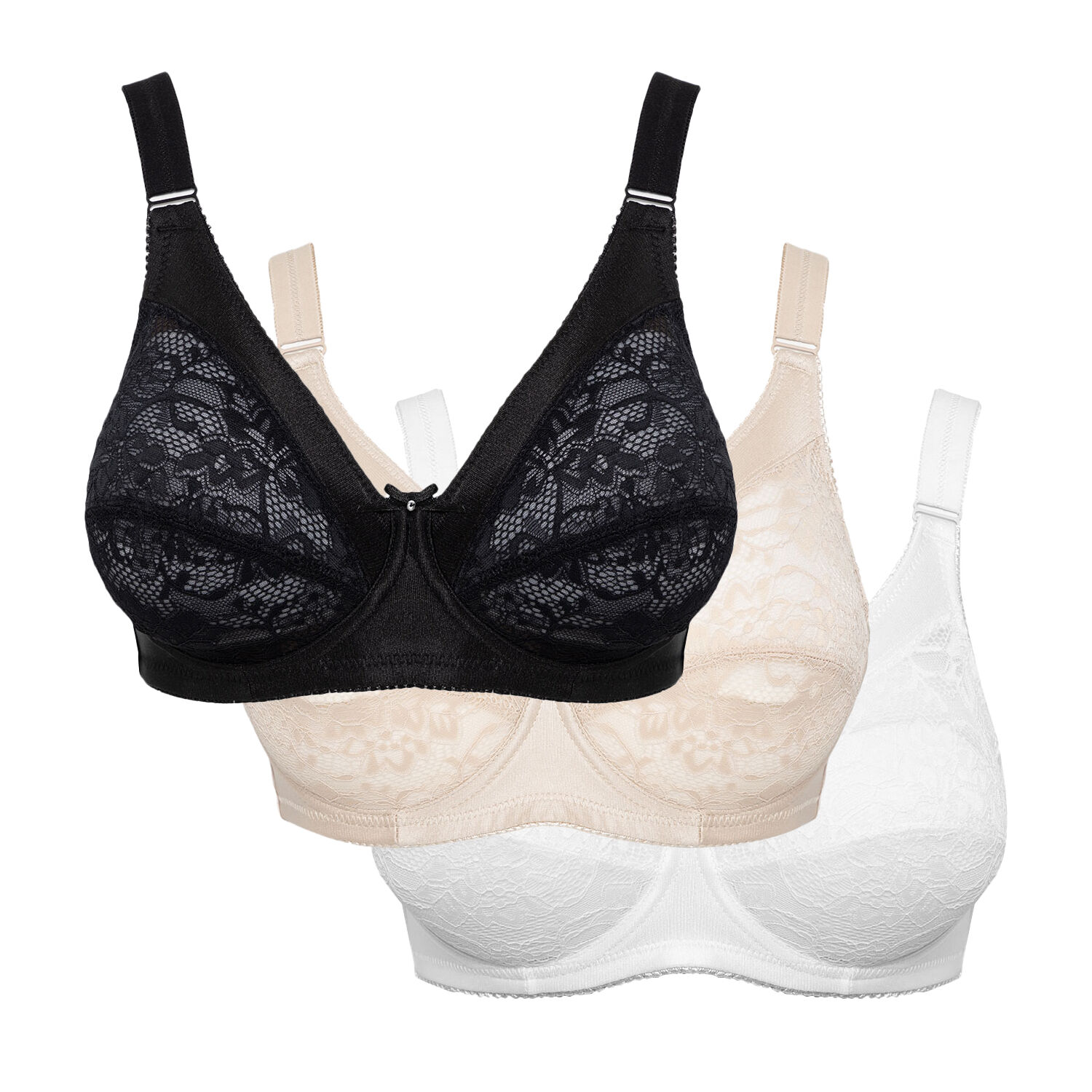 Pack 3x Sosten Encaje P350.531m Kayser image number 0.0