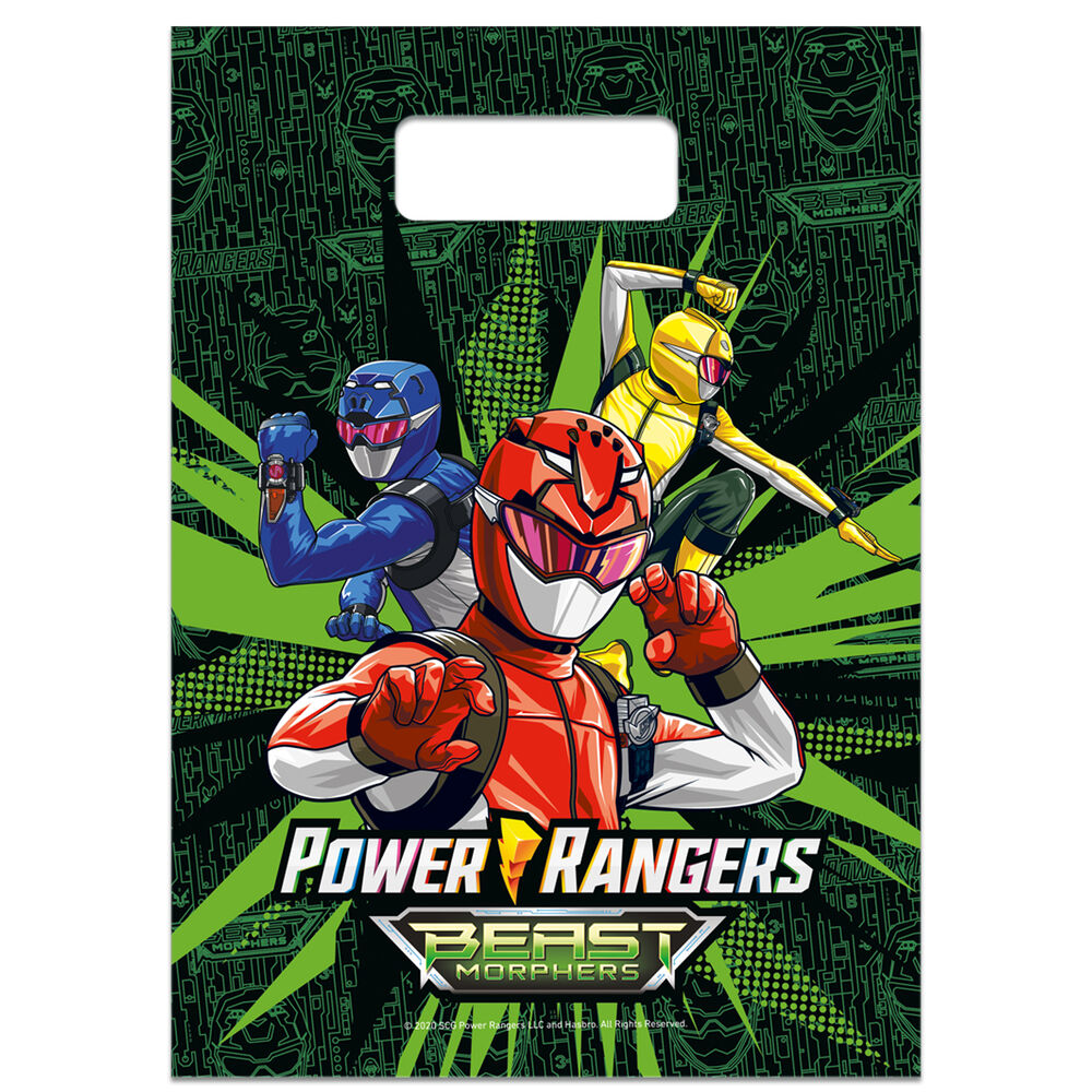 Set Cumpleaños Power Ranger Para 6 Personas Cotillón image number 10.0