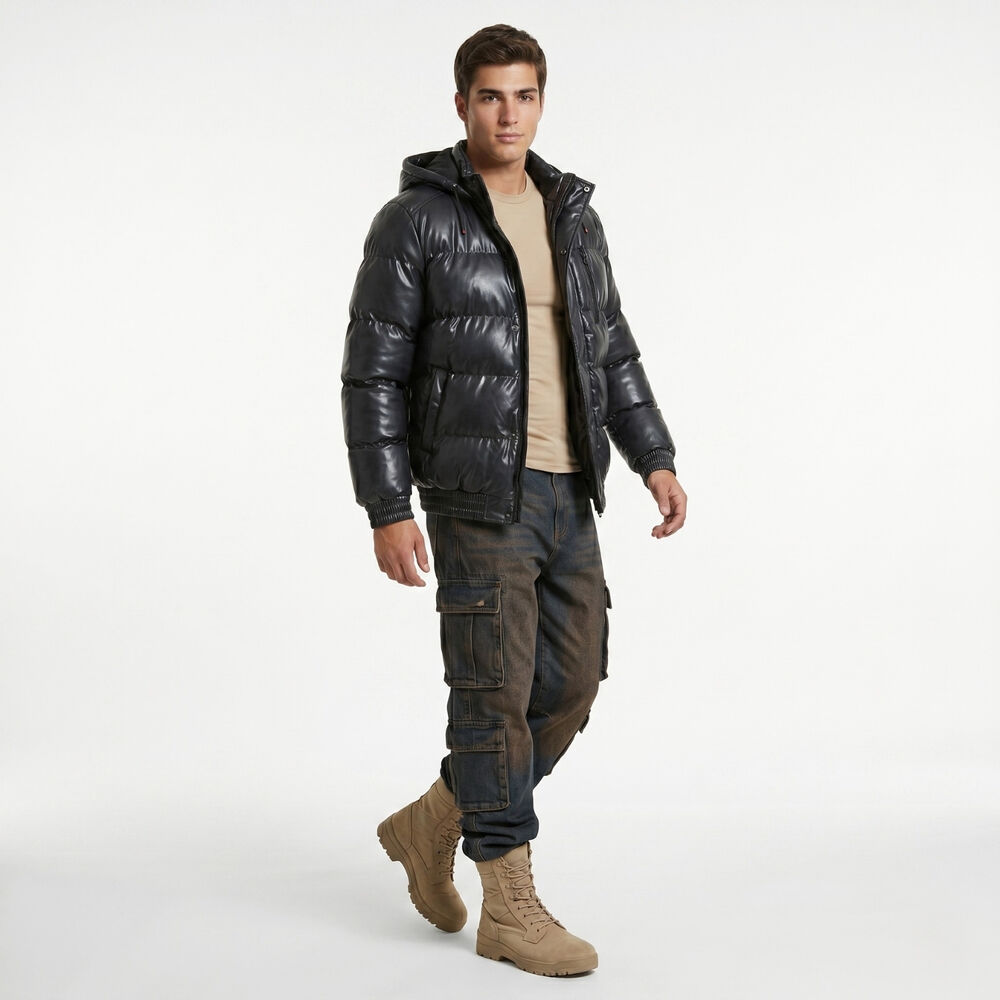 Chaqueta Parca Acolchada Impermeable Hombre image number 1.0