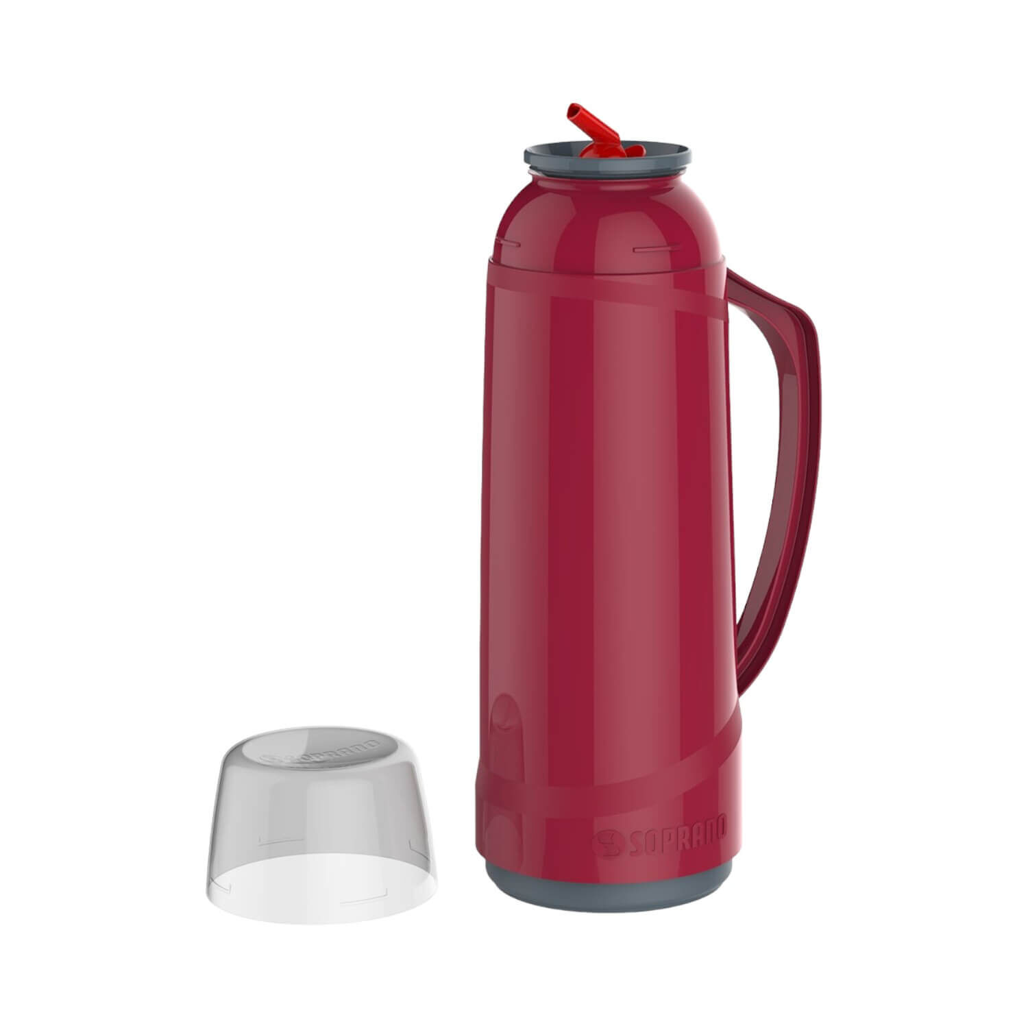 Termo Soprano Con Boquilla 1 Litro Rojo image number 1.0