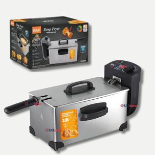 Freidora De Aceite 3l Eléctrica 2000w De Potencia Acero Inoxidable