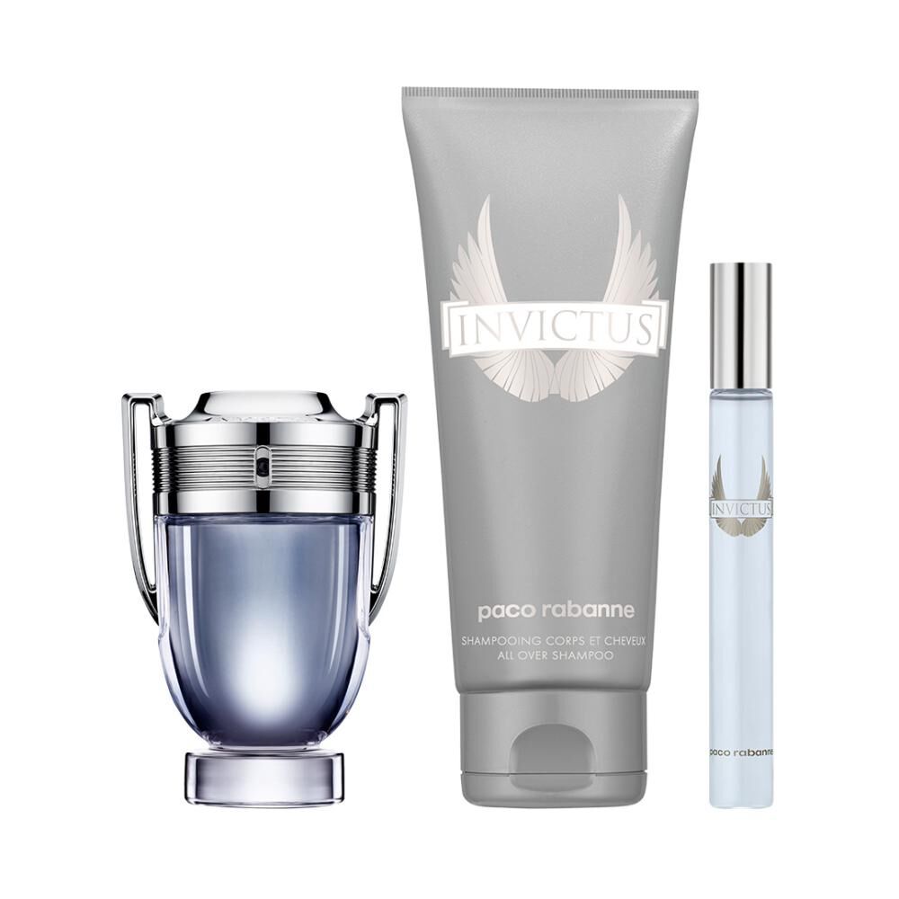 Set De Perfumería Hombre Invictus Paco Rabanne / 50 Ml / Edt + Shower Gel 100 Ml + Megaspritzer 10 Ml image number 0.0