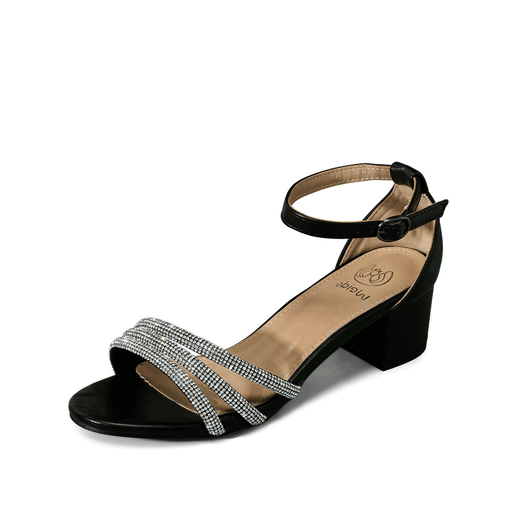 Sandalia Taco Grueso Elegante Moda Mujer Weide Gh175 image number 4.0