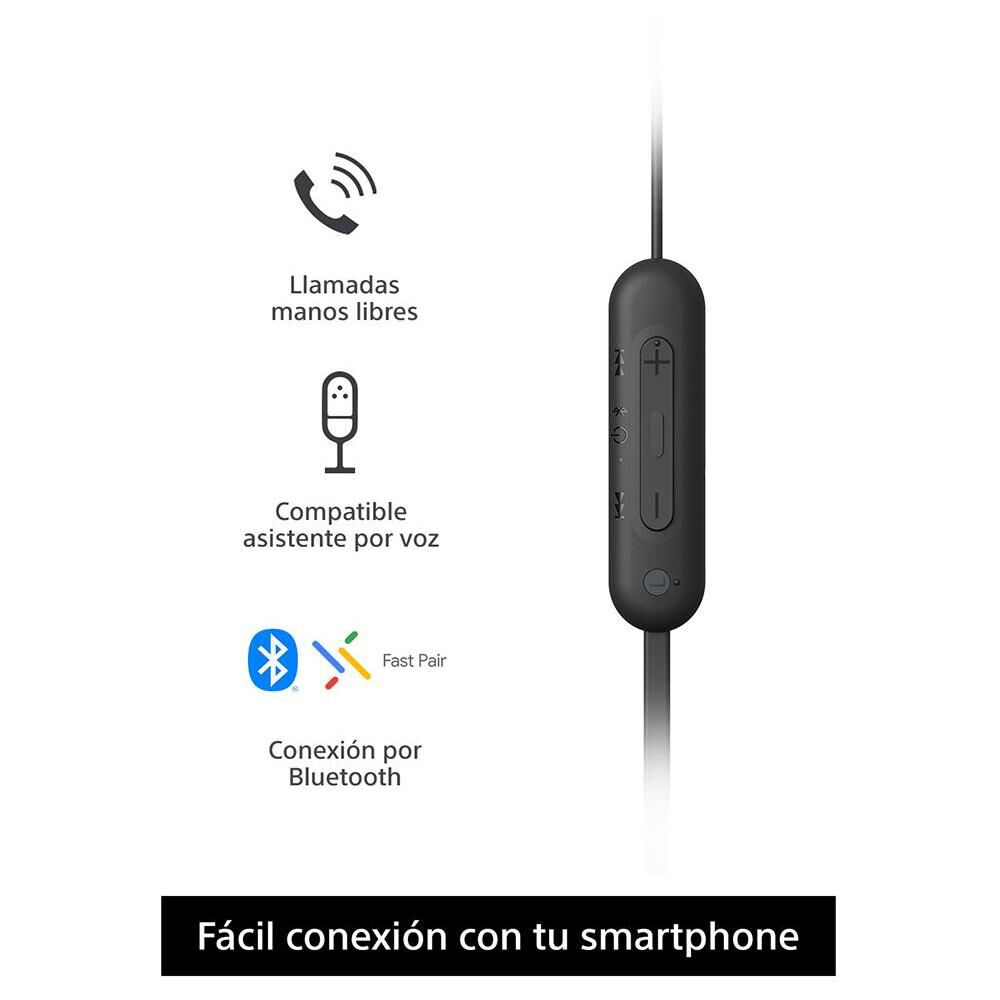 Aud&iacute;fonos Bluetooth Sony WI-C100/B image number 2.0