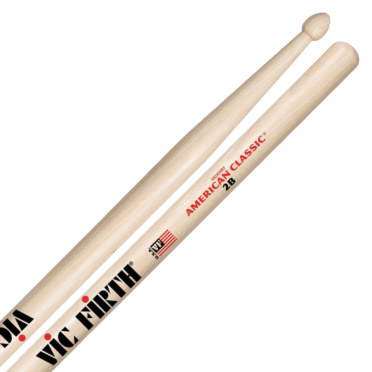 Baquetas Vic Firth 2b American Classic Punta De Madera image number 2.0