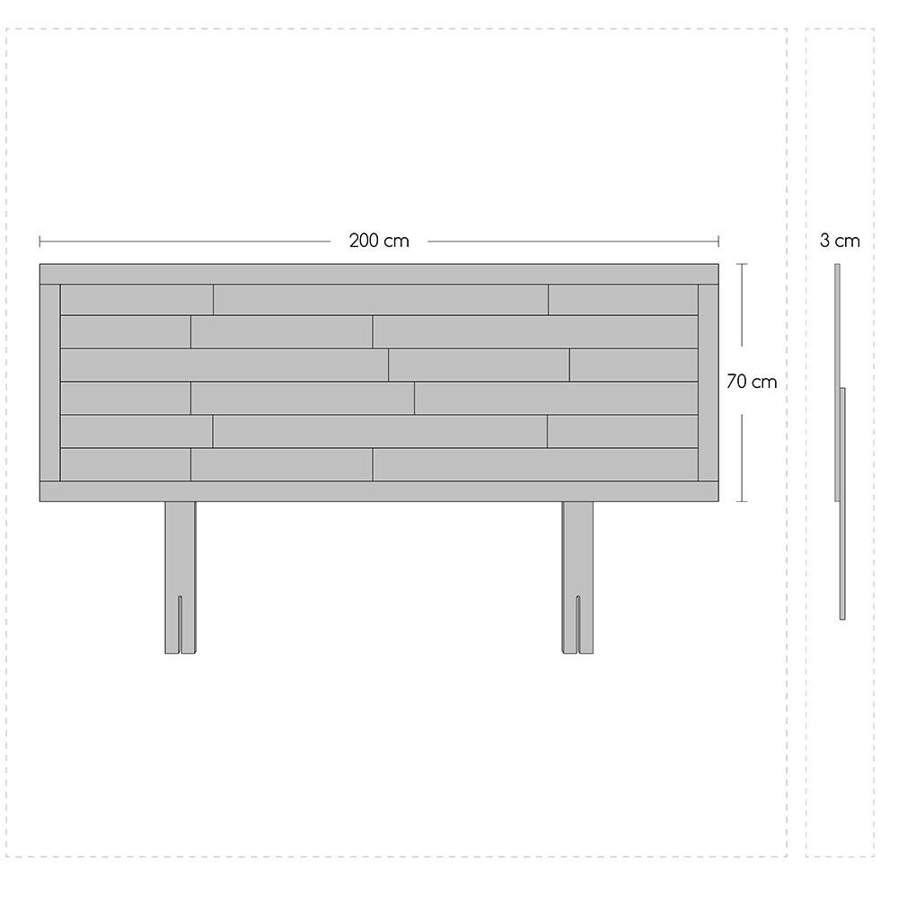 Cama Europea Celta Castello / King / Base Dividida + Respaldo image number 6.0