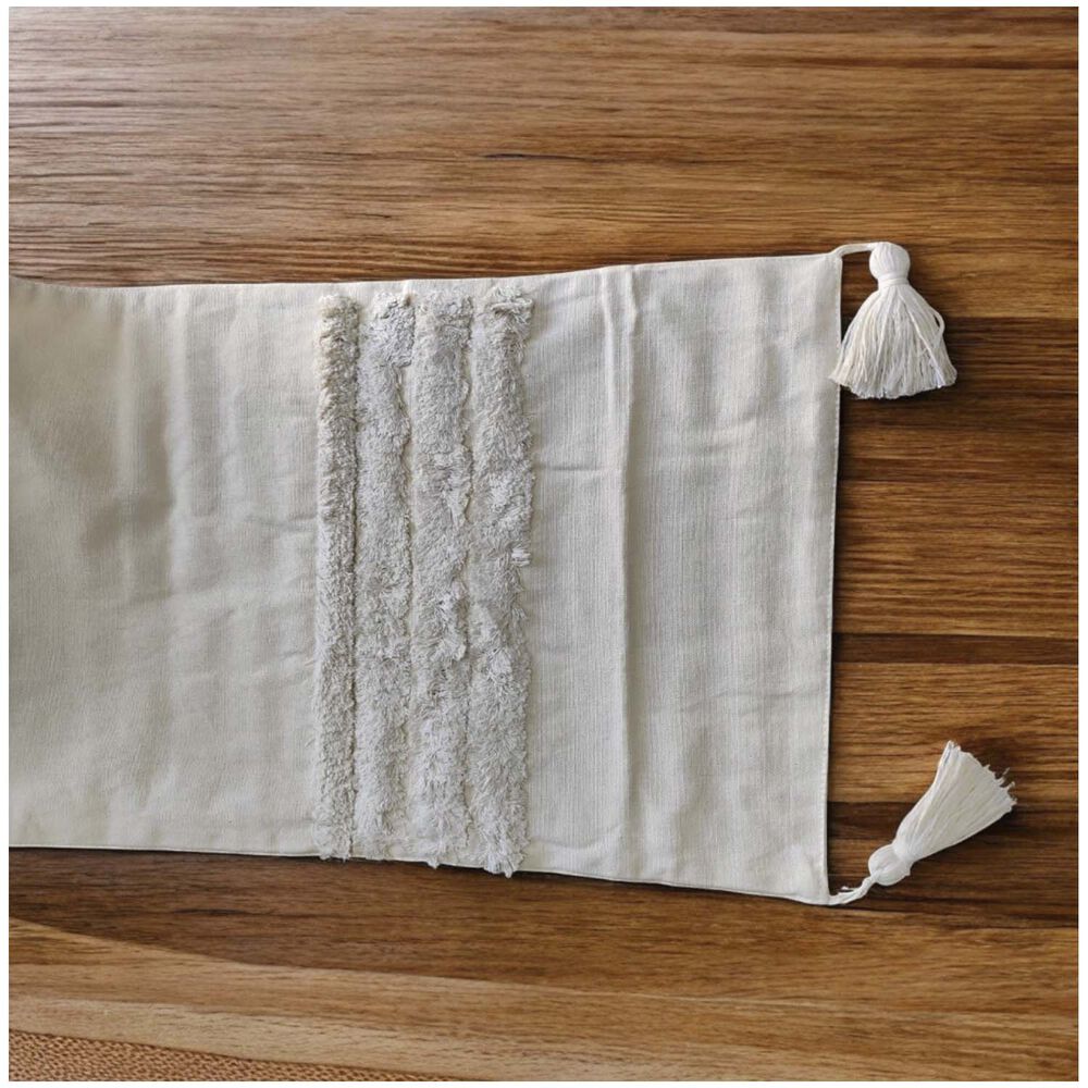 Camino De Mesa De Lino-algodon Boho 35*180cm Mod09 image number 1.0