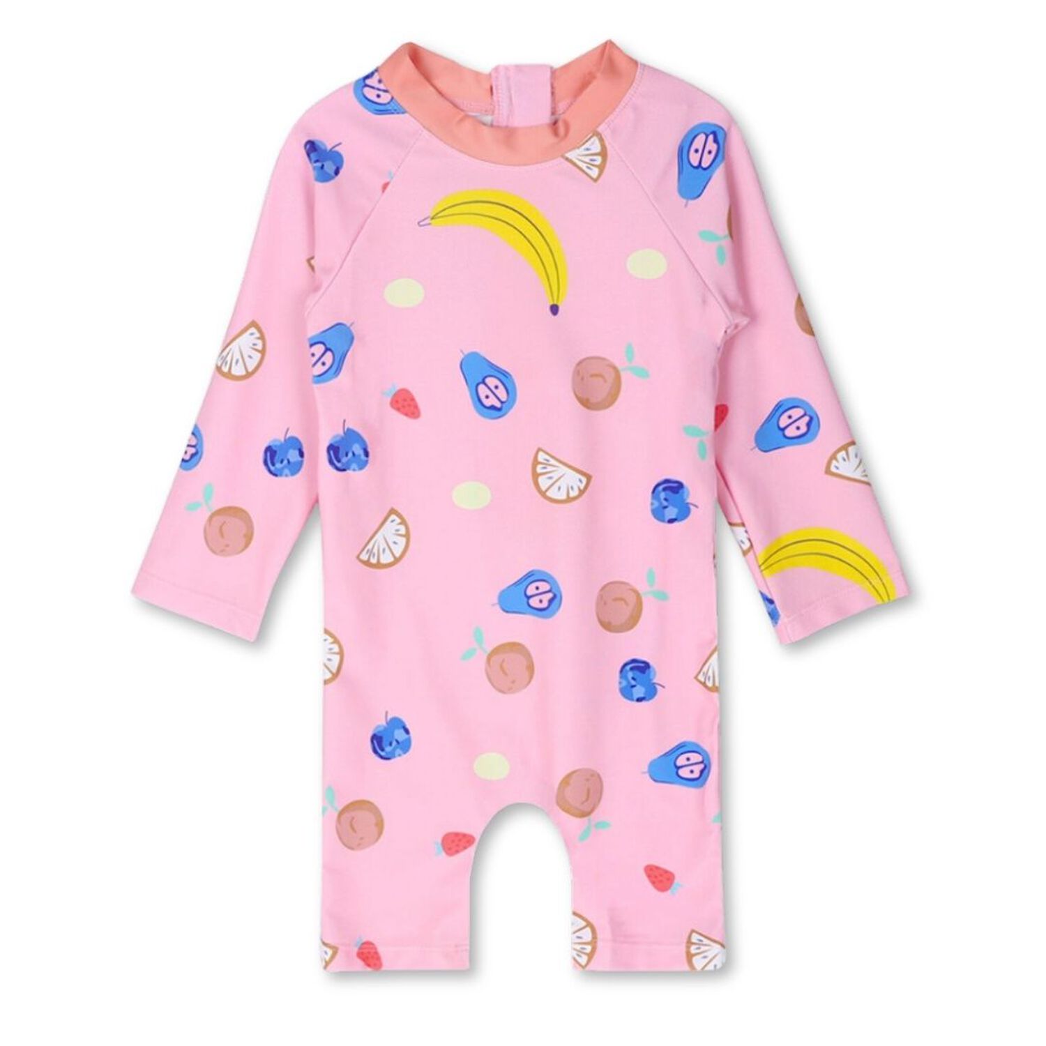 Traje De Ba&ntilde;o Enterito Manga Larga Ni&ntilde;a Jump Kids Rosa Banana image number 0.0