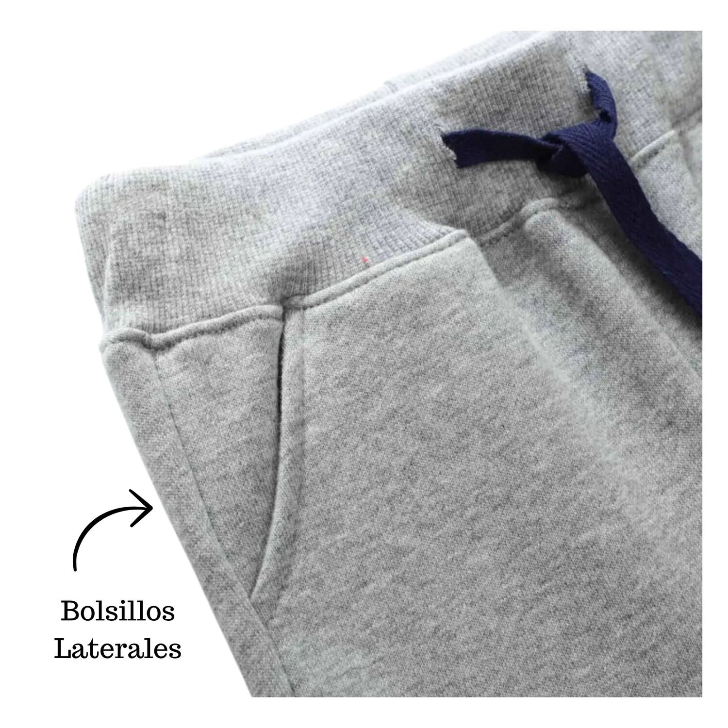 Pantal&oacute;n Buzo Ni&ntilde;o 100% Algod&oacute;n Jump Kids Gris Claro Oso image number 3.0