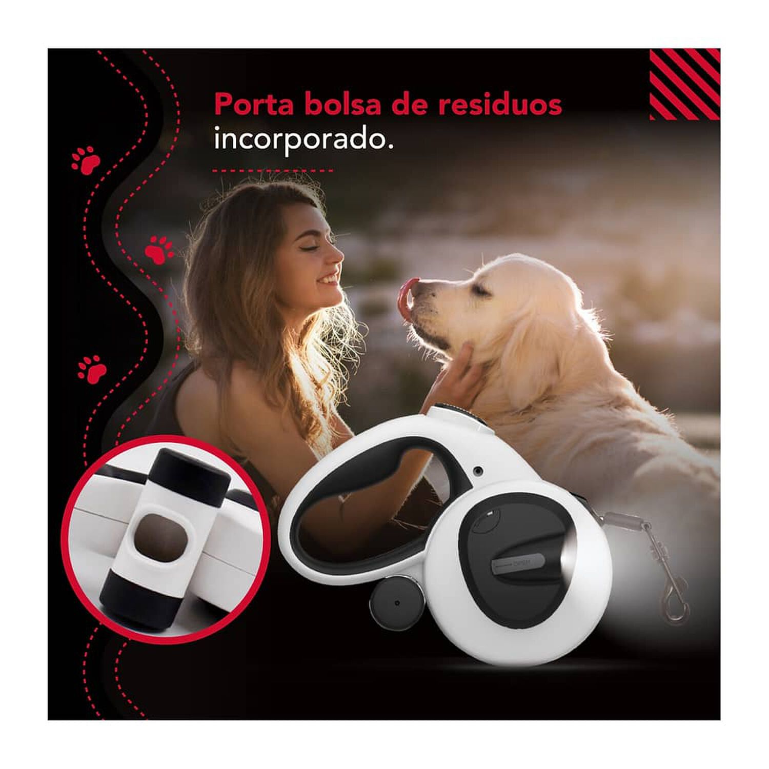 Correa Luminosa Thor Usb Light Leash Plus L image number 5.0