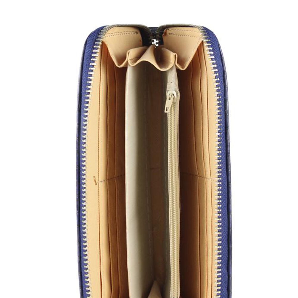 Billetera De Mujer Fresia Azul Carven image number 2.0