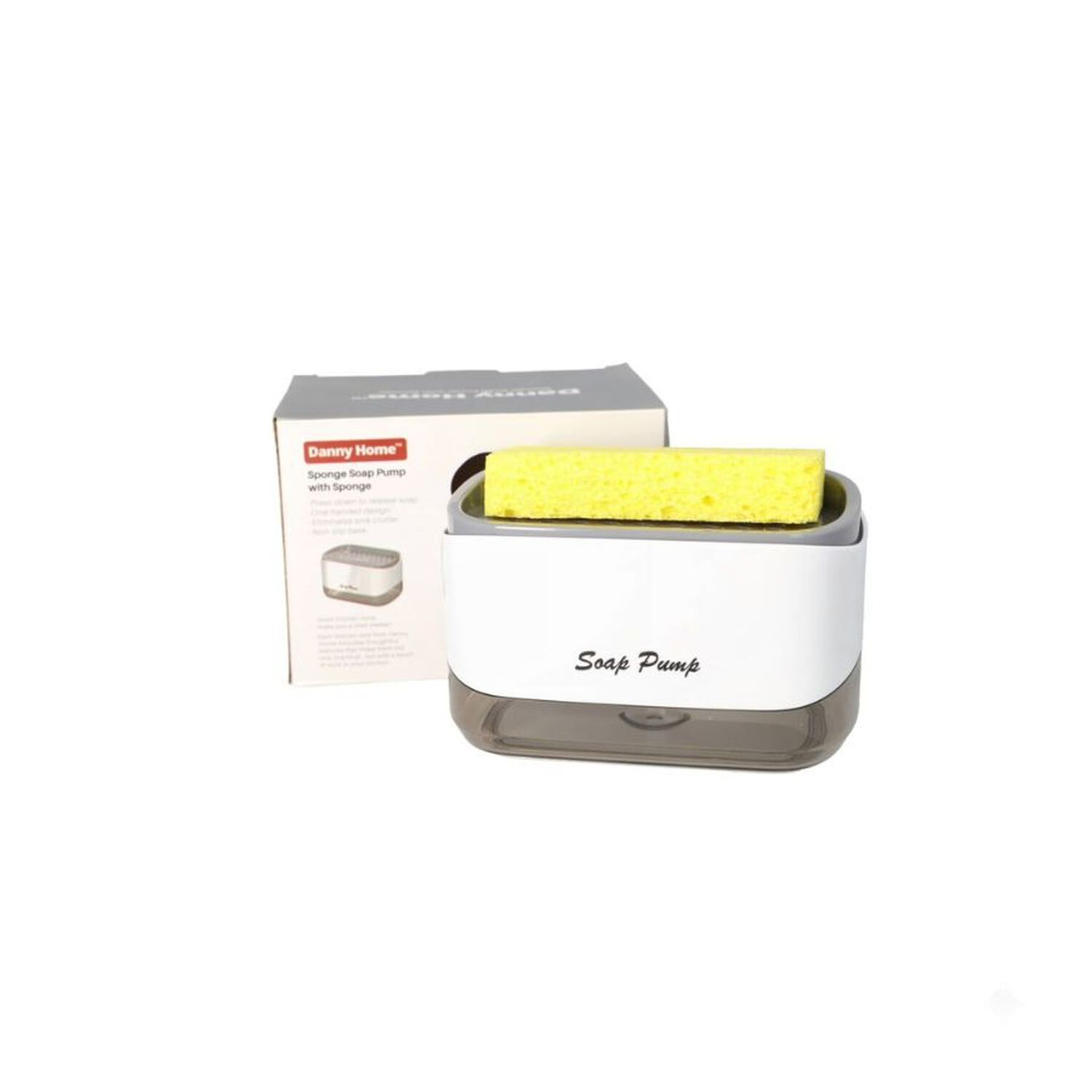 Dispensador Jab&oacute;n L&iacute;quido Con Soporte Esponja image number 3.0