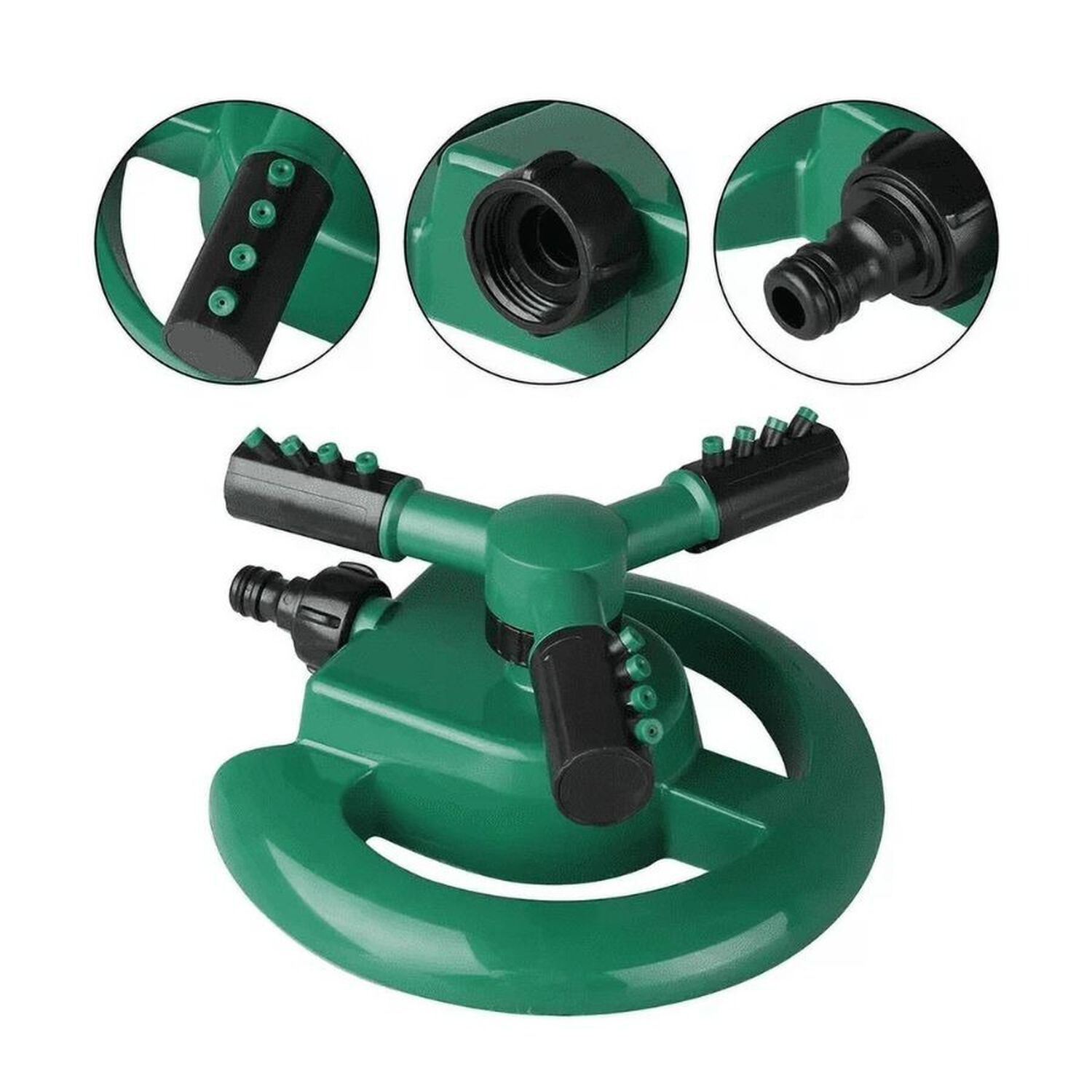Aspersor De Riego Automatico Giratorio 360 Grados Jardin image number 1.0