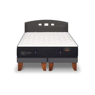 Cama Europea Cic Premium / 2 Plazas / Base Dividida + Respaldo