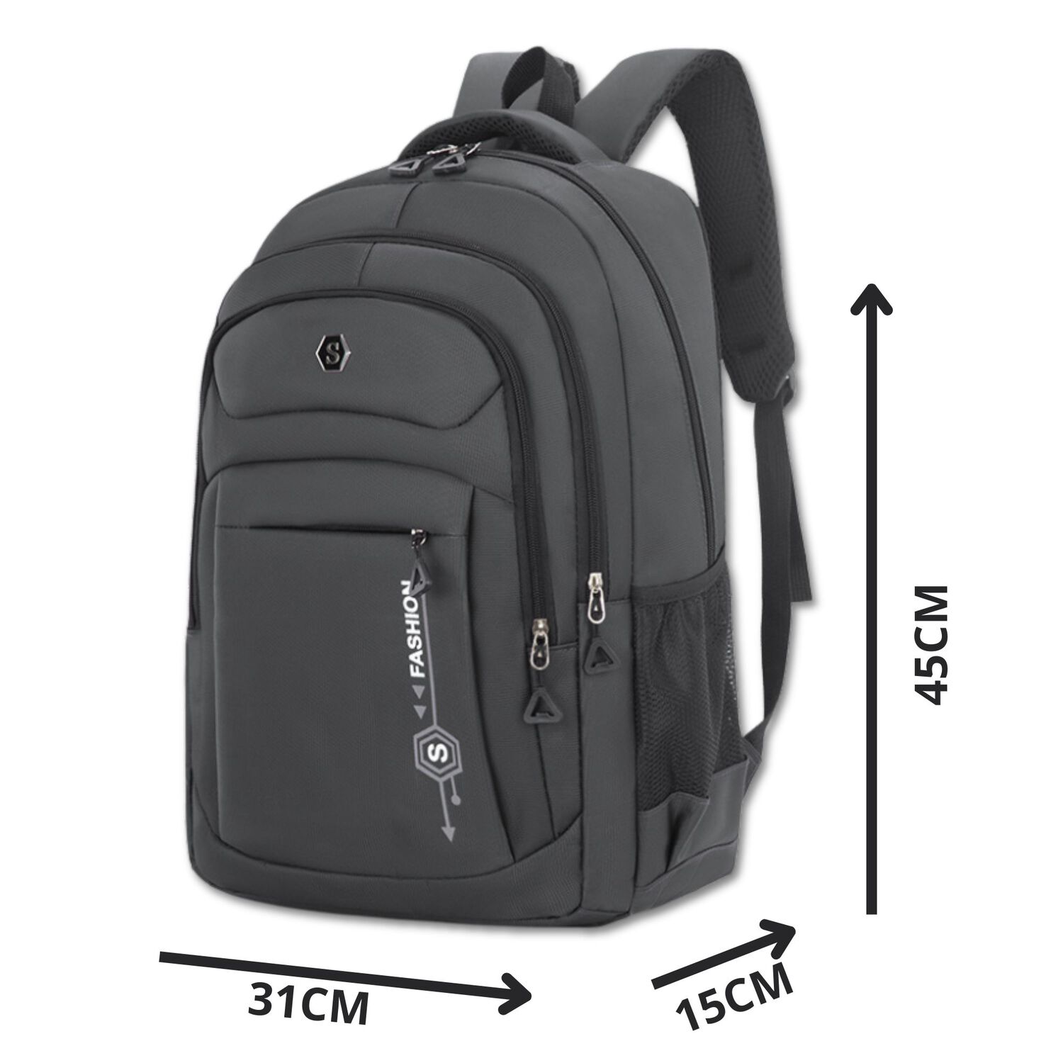 Mochila Hombre Impermeable Urbana Juvenil Multifuncional Grey image number 2.0