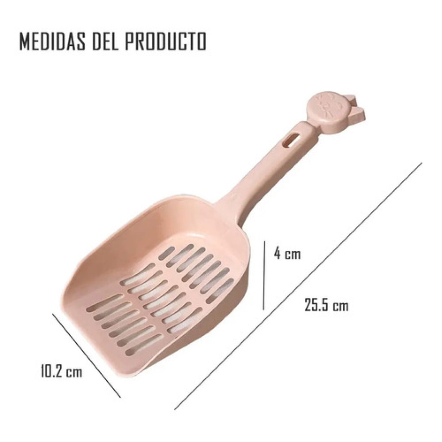 Pala Para Mascota De Arenero Gatos Mascotas.. Rosa image number 2.0
