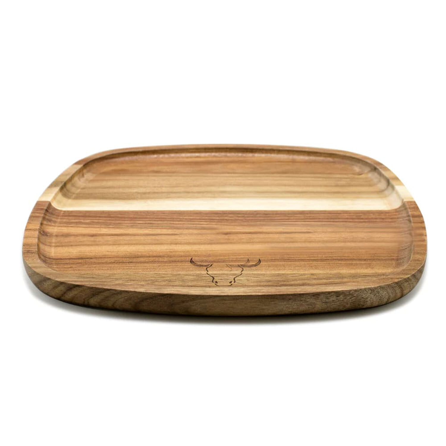 Plato Cuadrado 25x25 Cm Cm Aperitivo Madera Wayu Asado Cocina image number 2.0