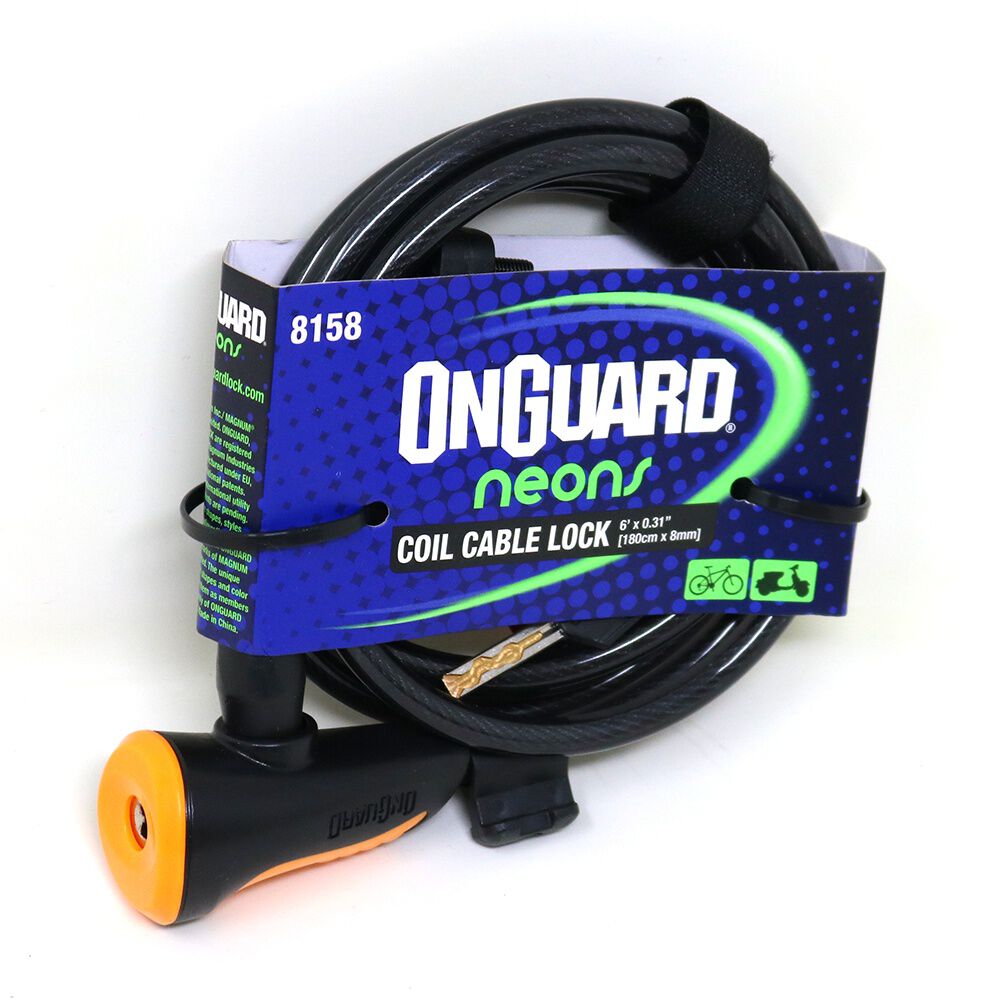 Candado Onguard Llave Espiral Ns Coil 180cmx8mm image number 1.0