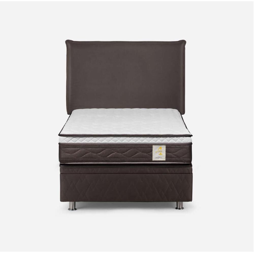 Cama Ba&uacute;l Rosen New Style 4 / 1.5 Plazas / Base Normal + Respaldo image number 0.0