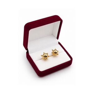 Aros Bolita Pistilo 9mm No6 Oro 18k 3.60gr Regalo Mujer Dorado