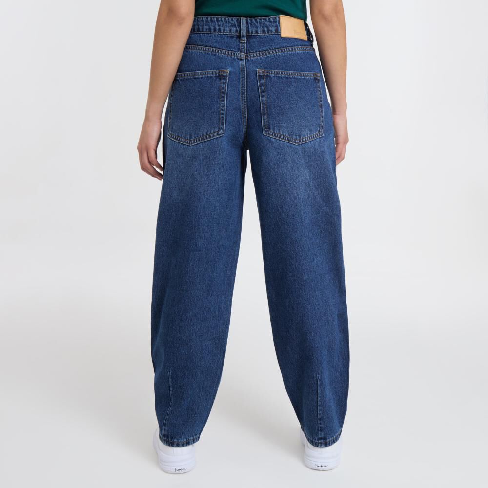 Jeans Tiro Medio Barrel Mujer Freedom image number 3.0